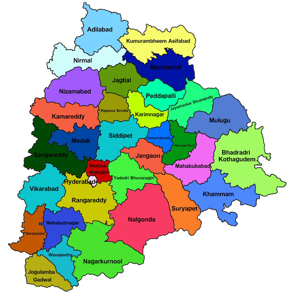 Telangana map